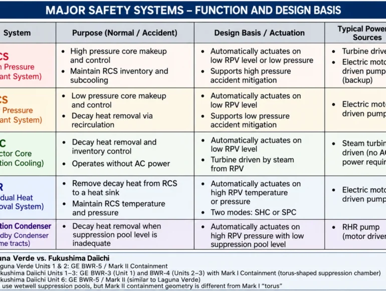 2.0 Laguna Verde Safe Shutdown | GE BWR-5 | Function and design basis